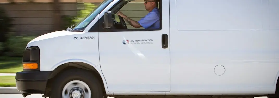 KIC Refrigeration service vehicle serving Livingston area